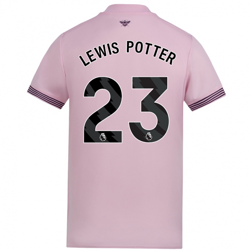 Enfant Football Maillot Keane Lewis-Potter #23 Rose Tenues Extérieur 2024/25