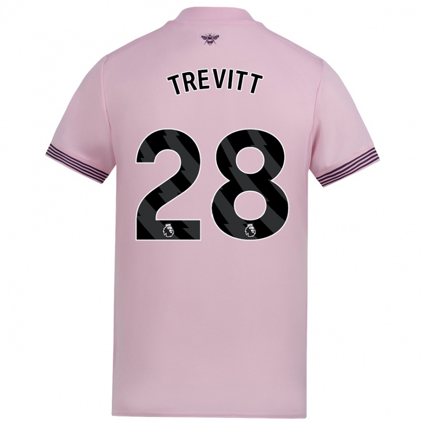 Enfant Football Maillot Ryan Trevitt #28 Rose Tenues Extérieur 2024/25