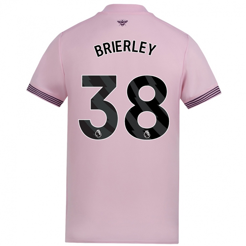 Enfant Football Maillot Ethan Brierley #38 Rose Tenues Extérieur 2024/25