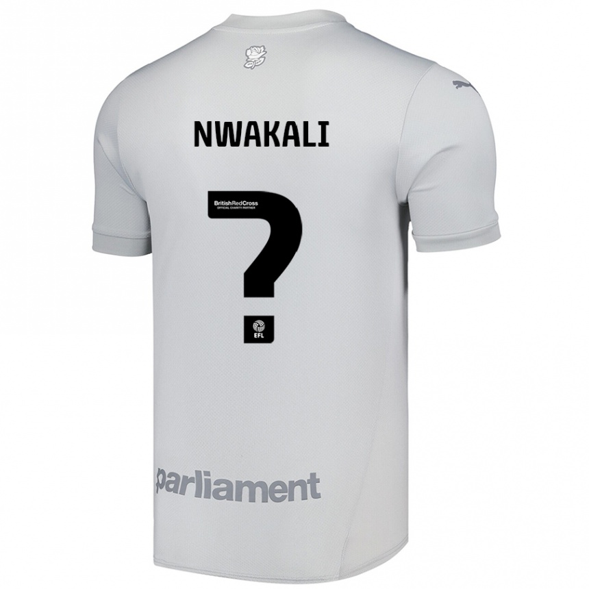 Enfant Football Maillot Kelechi Nwakali #0 Gris Argenté Tenues Extérieur 2024/25