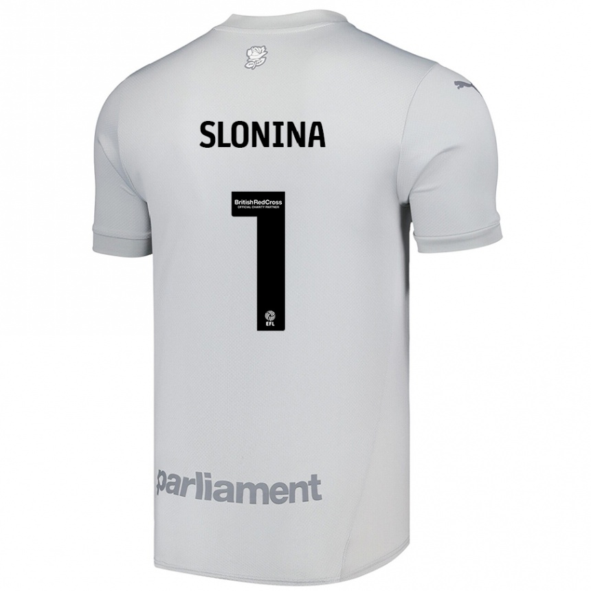 Enfant Football Maillot Gabriel Slonina #1 Gris Argenté Tenues Extérieur 2024/25