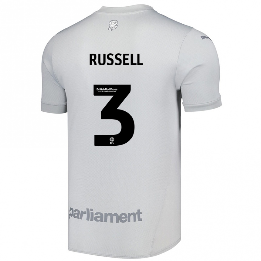 Enfant Football Maillot Jon Russell #3 Gris Argenté Tenues Extérieur 2024/25