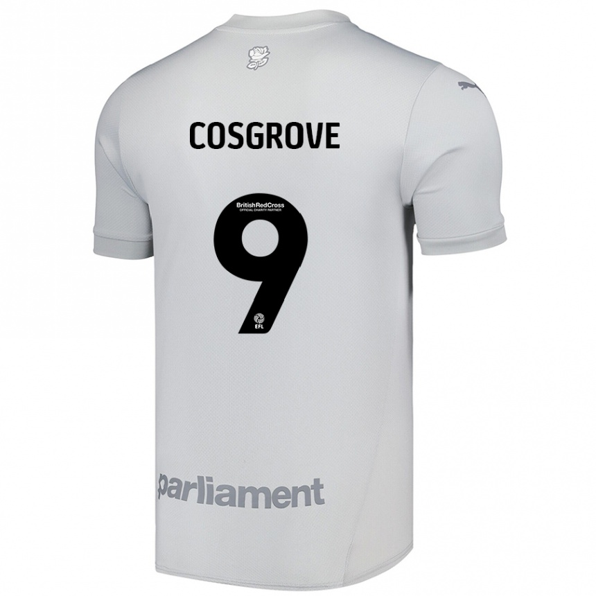 Enfant Football Maillot Sam Cosgrove #9 Gris Argenté Tenues Extérieur 2024/25