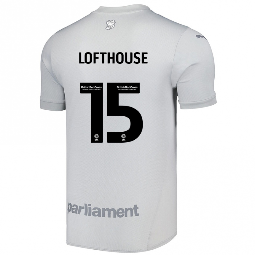 Enfant Football Maillot Kyran Lofthouse #15 Gris Argenté Tenues Extérieur 2024/25