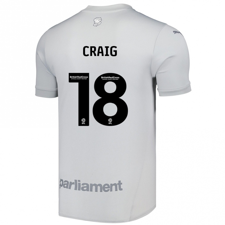 Enfant Football Maillot Matthew Craig #18 Gris Argenté Tenues Extérieur 2024/25