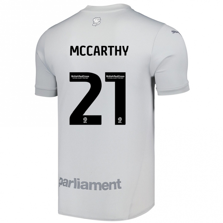 Enfant Football Maillot Conor Mccarthy #21 Gris Argenté Tenues Extérieur 2024/25