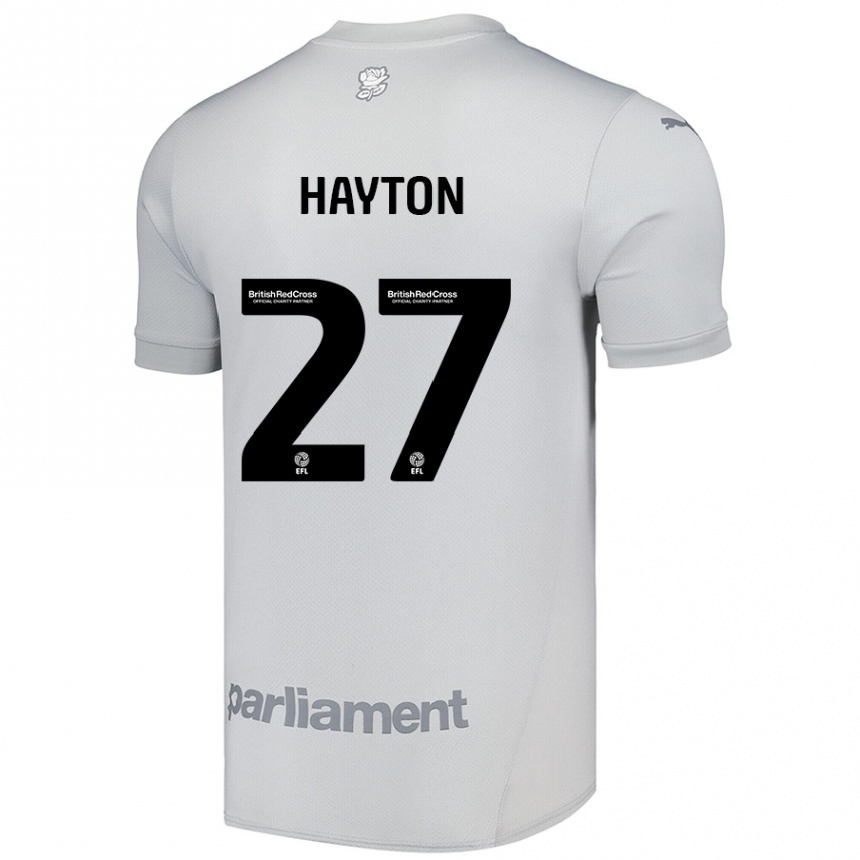 Enfant Football Maillot Adam Hayton #27 Gris Argenté Tenues Extérieur 2024/25