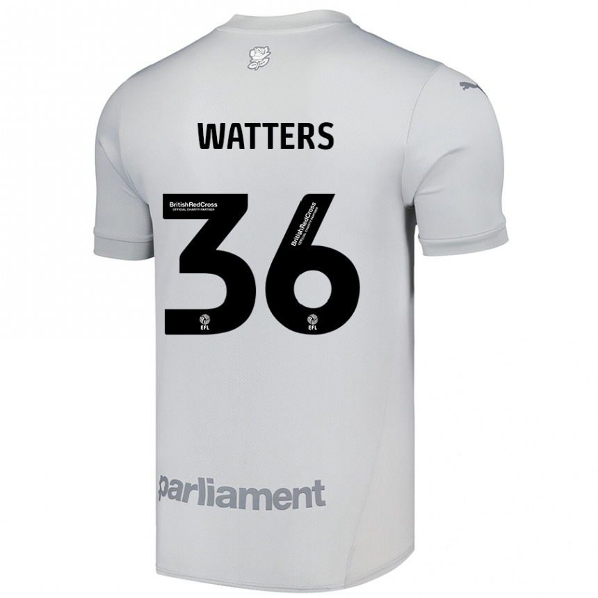 Enfant Football Maillot Max Watters #36 Gris Argenté Tenues Extérieur 2024/25