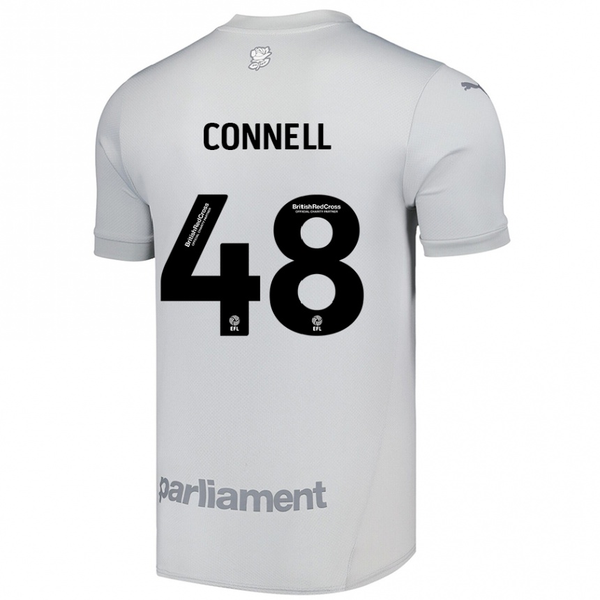 Enfant Football Maillot Luca Connell #48 Gris Argenté Tenues Extérieur 2024/25