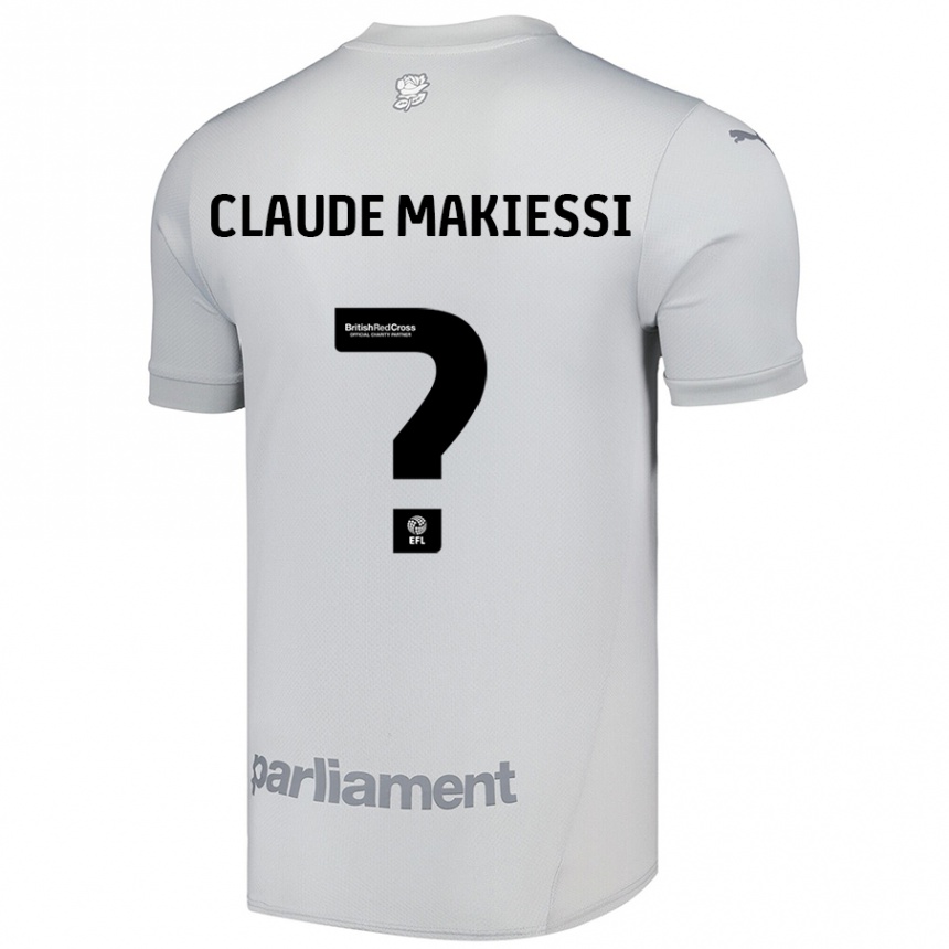 Enfant Football Maillot Jean Claude Makiessi #0 Gris Argenté Tenues Extérieur 2024/25