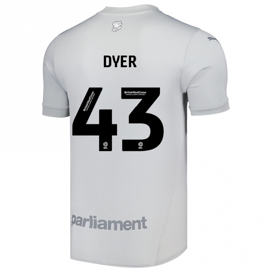 Enfant Football Maillot Josiah Dyer #43 Gris Argenté Tenues Extérieur 2024/25