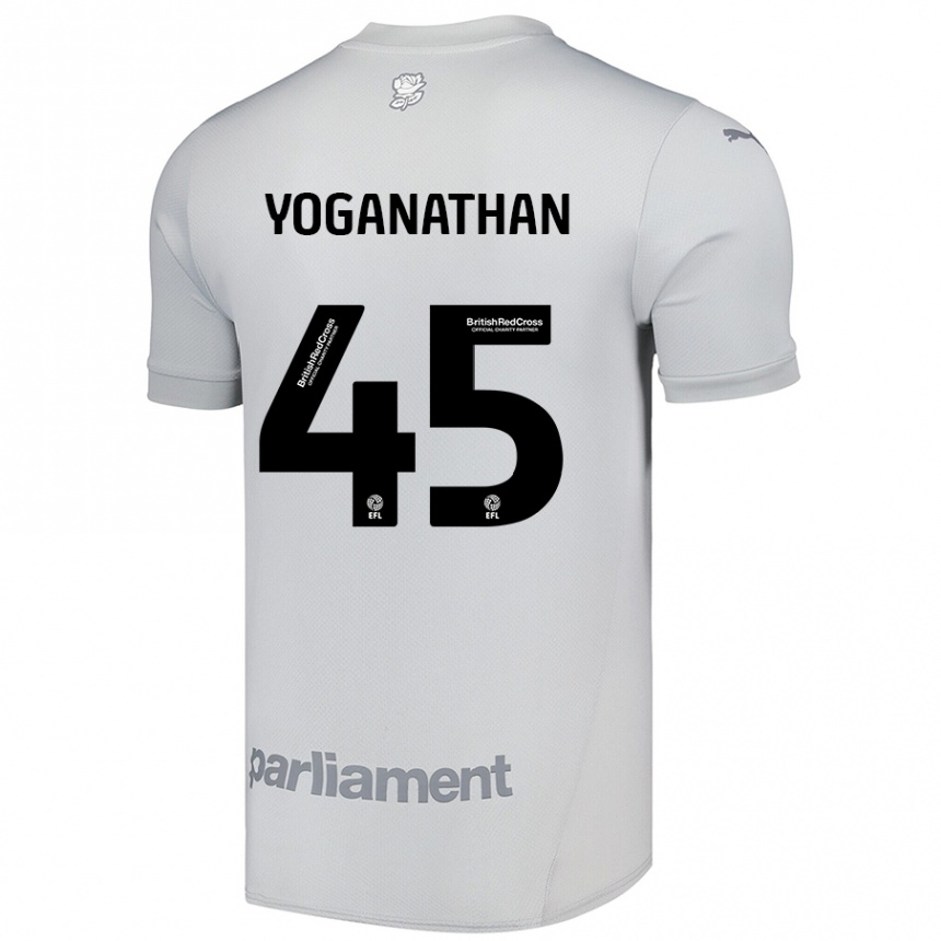 Enfant Football Maillot Vimal Yoganathan #45 Gris Argenté Tenues Extérieur 2024/25