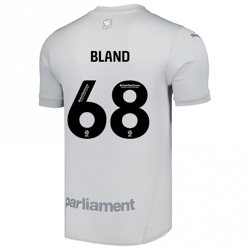 Enfant Football Maillot Jonathan Bland #68 Gris Argenté Tenues Extérieur 2024/25