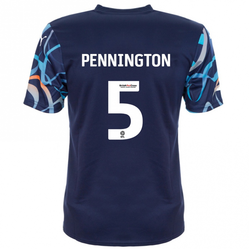 Enfant Football Maillot Matthew Pennington #5 Bleu Marine Tenues Extérieur 2024/25