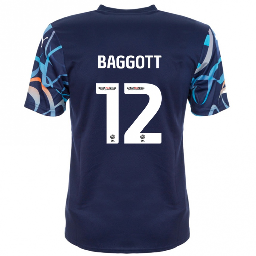 Enfant Football Maillot Elkan Baggott #12 Bleu Marine Tenues Extérieur 2024/25