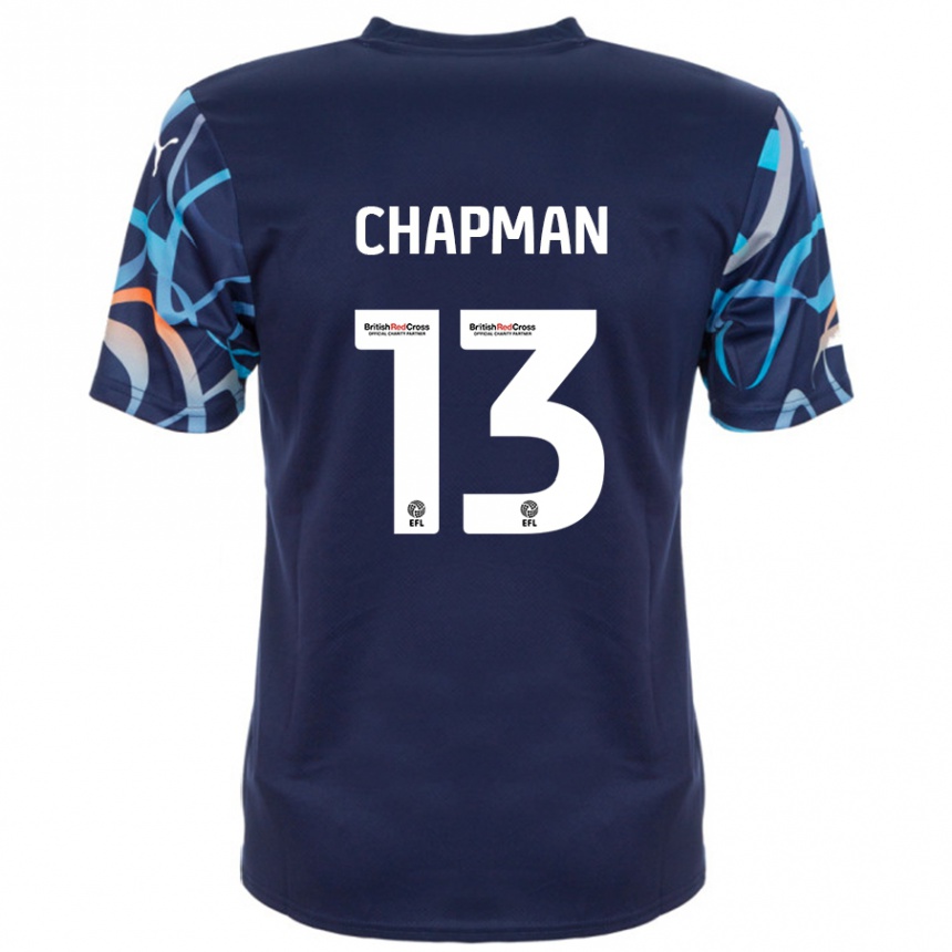 Enfant Football Maillot Mackenzie Chapman #13 Bleu Marine Tenues Extérieur 2024/25