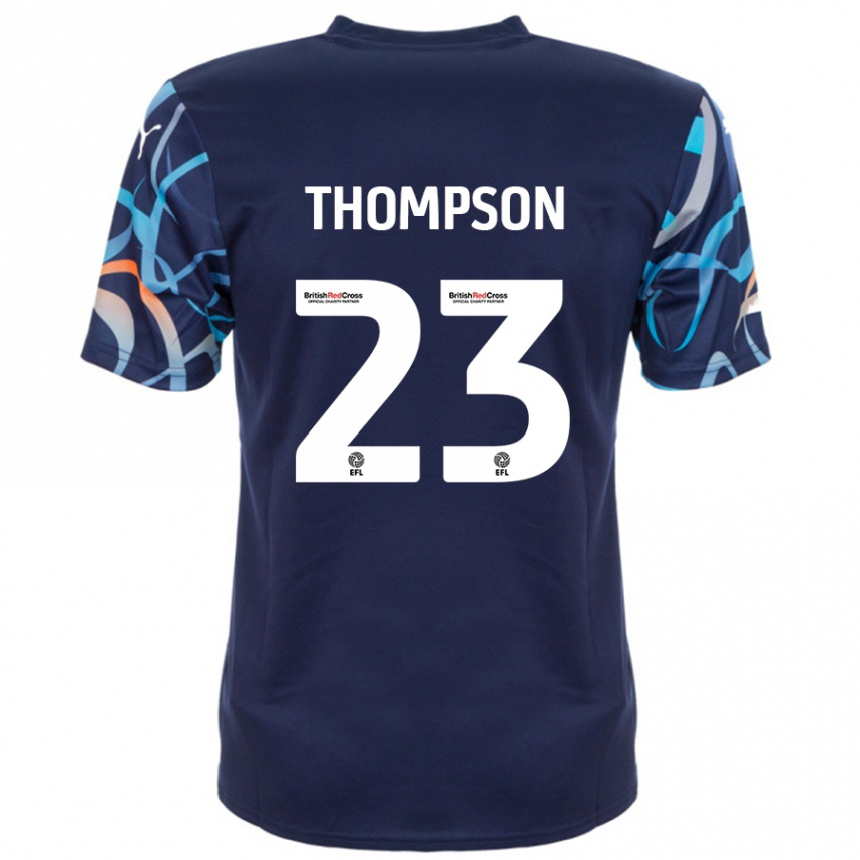 Enfant Football Maillot Dominic Thompson #23 Bleu Marine Tenues Extérieur 2024/25