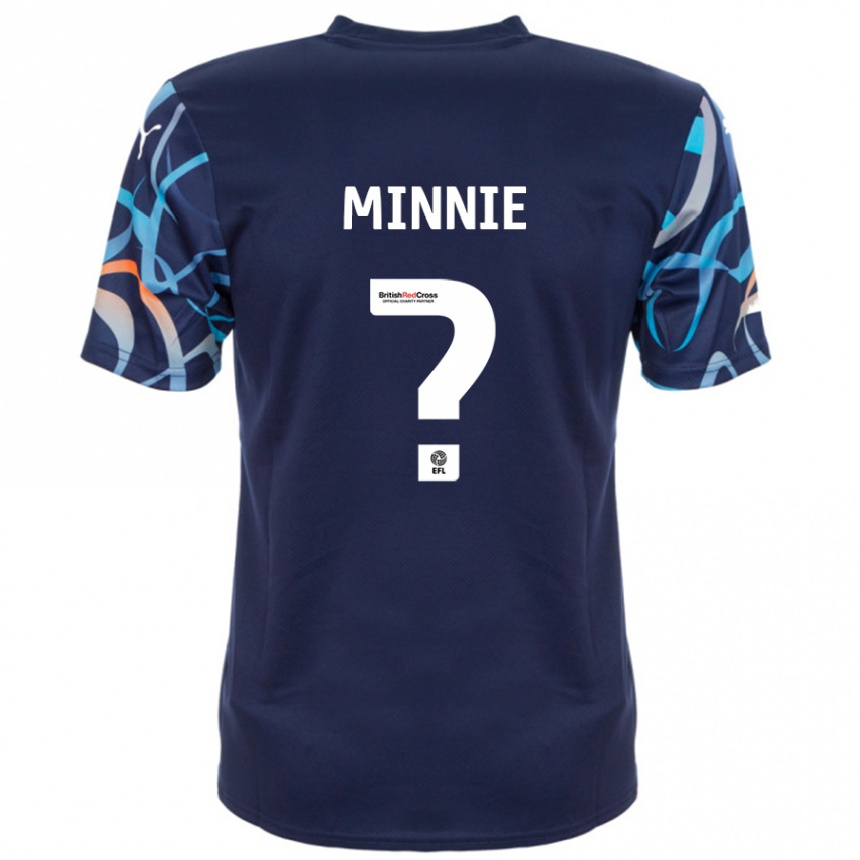 Enfant Football Maillot Minnie Rogers #0 Bleu Marine Tenues Extérieur 2024/25