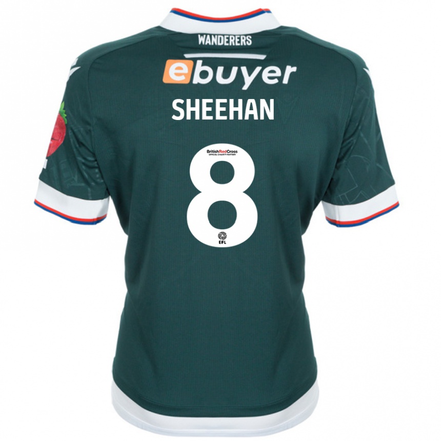 Enfant Football Maillot Josh Sheehan #8 Vert Foncé Tenues Extérieur 2024/25