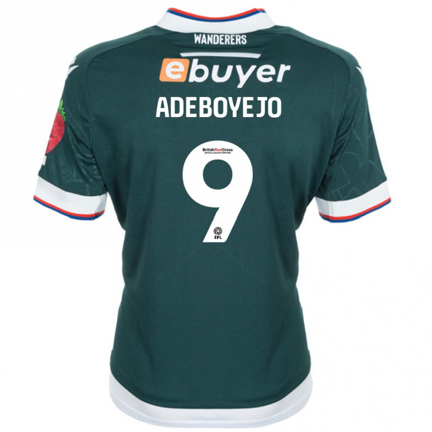 Enfant Football Maillot Victor Adeboyejo #9 Vert Foncé Tenues Extérieur 2024/25