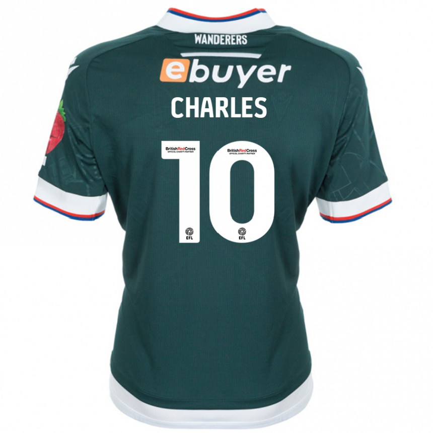 Enfant Football Maillot Dion Charles #10 Vert Foncé Tenues Extérieur 2024/25