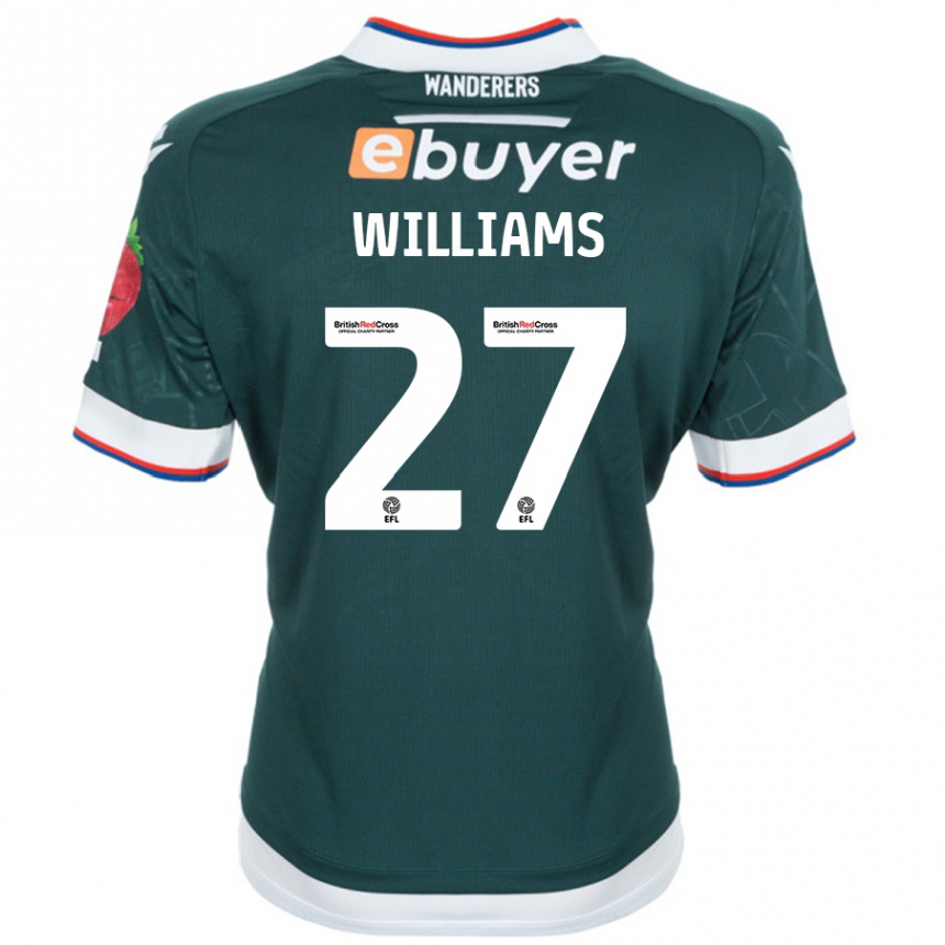 Enfant Football Maillot Randell Williams #27 Vert Foncé Tenues Extérieur 2024/25