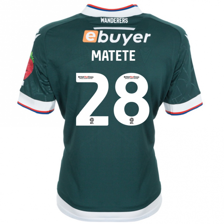 Enfant Football Maillot Jay Matete #28 Vert Foncé Tenues Extérieur 2024/25