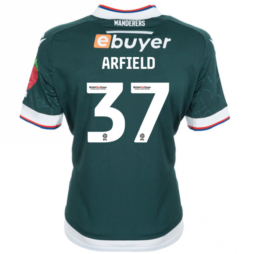 Enfant Football Maillot Scott Arfield #37 Vert Foncé Tenues Extérieur 2024/25