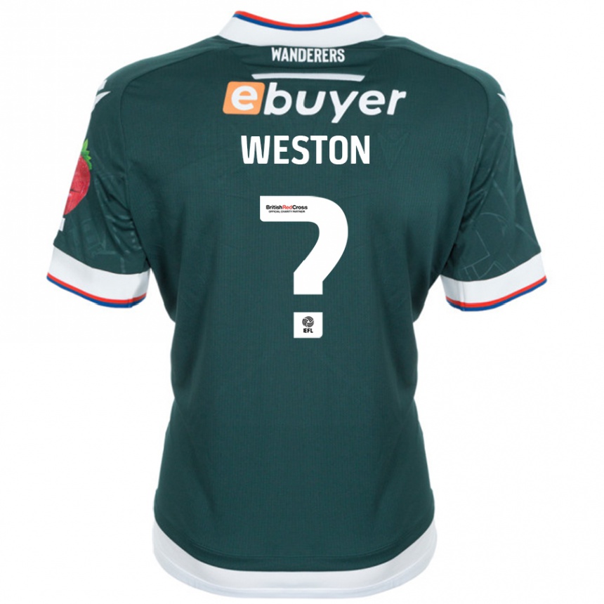 Enfant Football Maillot Ajay Weston #0 Vert Foncé Tenues Extérieur 2024/25