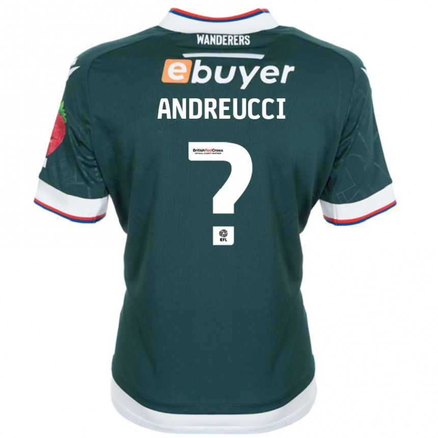 Enfant Football Maillot Ben Andreucci #0 Vert Foncé Tenues Extérieur 2024/25