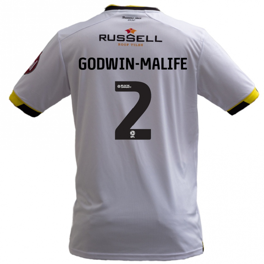 Enfant Football Maillot Udoka Godwin-Malife #2 Blanc Tenues Extérieur 2024/25