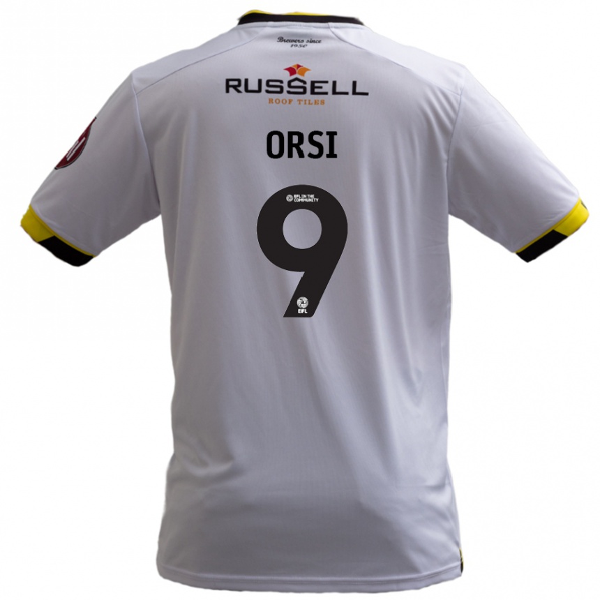 Enfant Football Maillot Danilo Orsi #9 Blanc Tenues Extérieur 2024/25