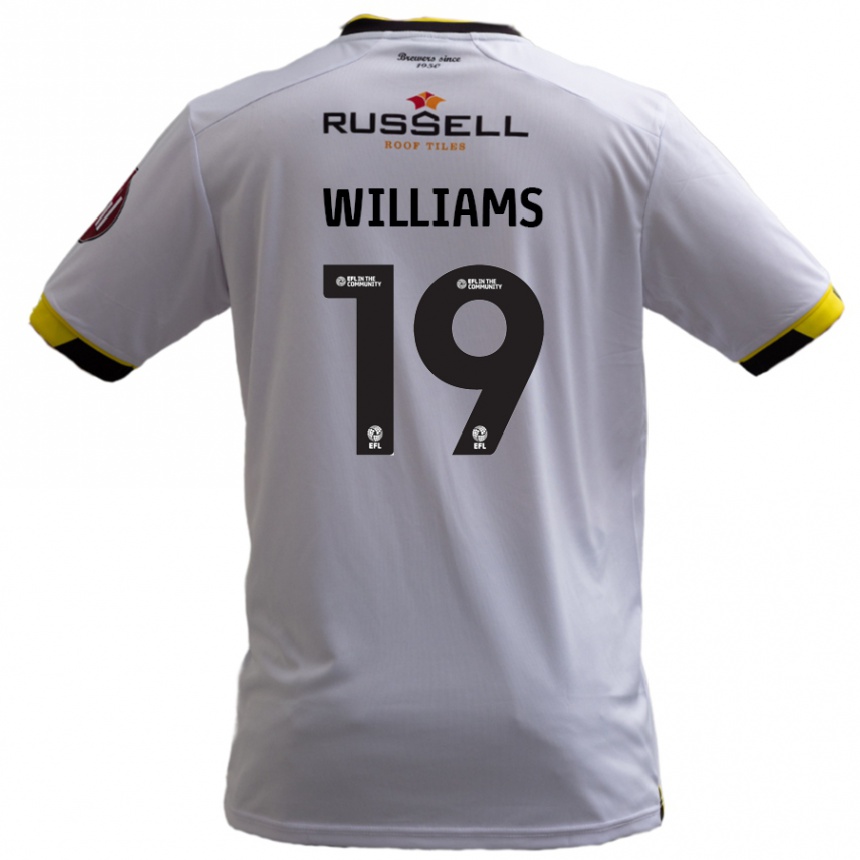 Enfant Football Maillot Dylan Williams #19 Blanc Tenues Extérieur 2024/25