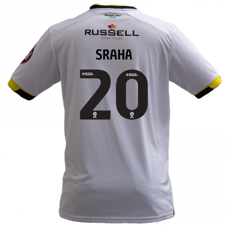 Enfant Football Maillot Jason Sraha #20 Blanc Tenues Extérieur 2024/25