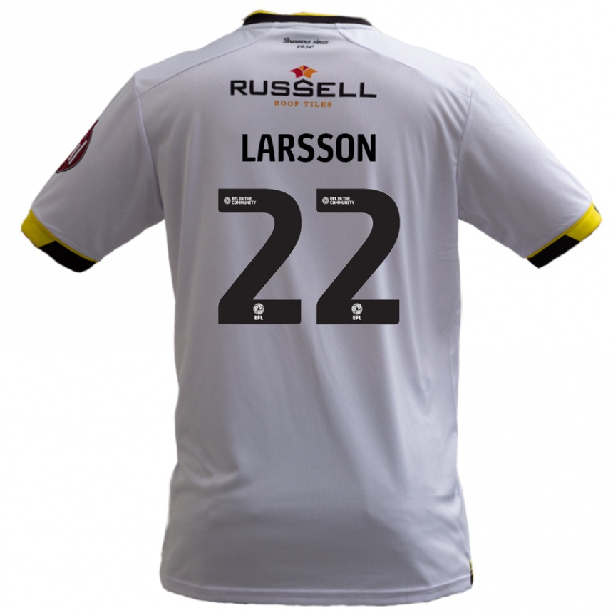 Enfant Football Maillot Julian Larsson #22 Blanc Tenues Extérieur 2024/25