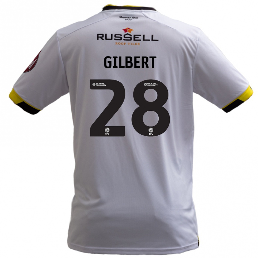 Enfant Football Maillot Cameron Gilbert #28 Blanc Tenues Extérieur 2024/25