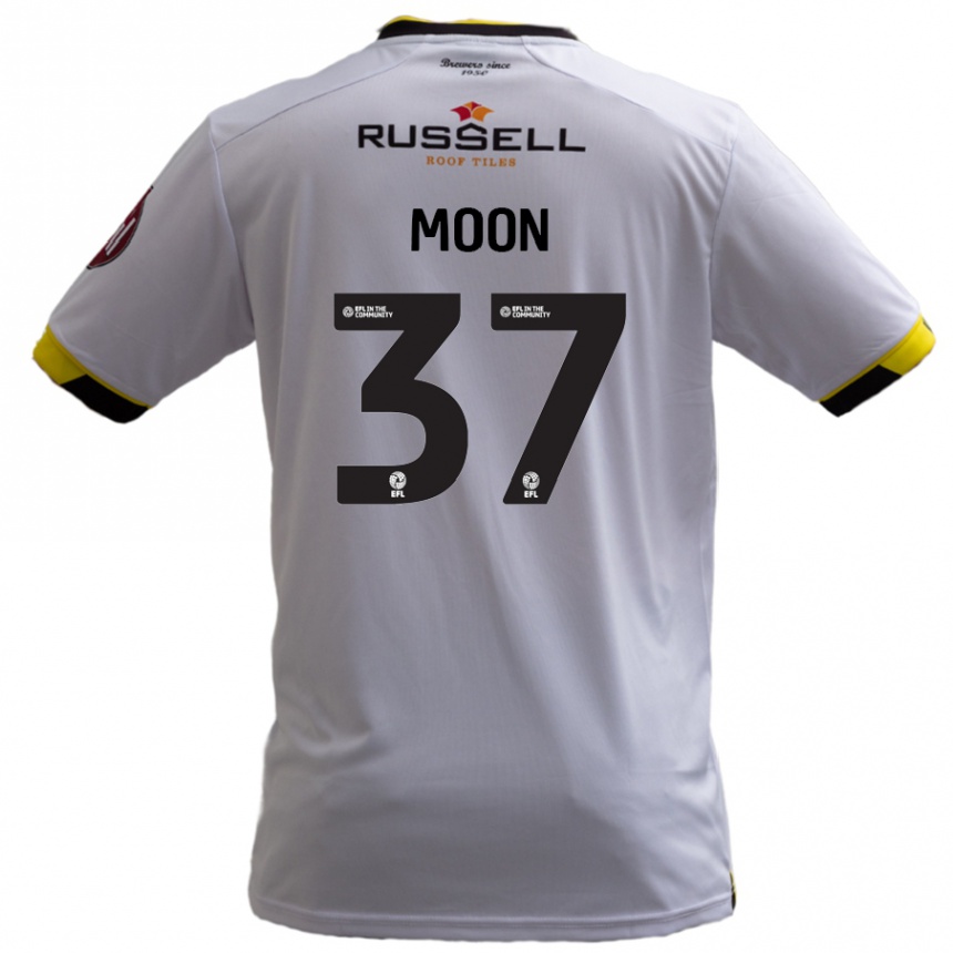 Enfant Football Maillot Jasper Moon #37 Blanc Tenues Extérieur 2024/25