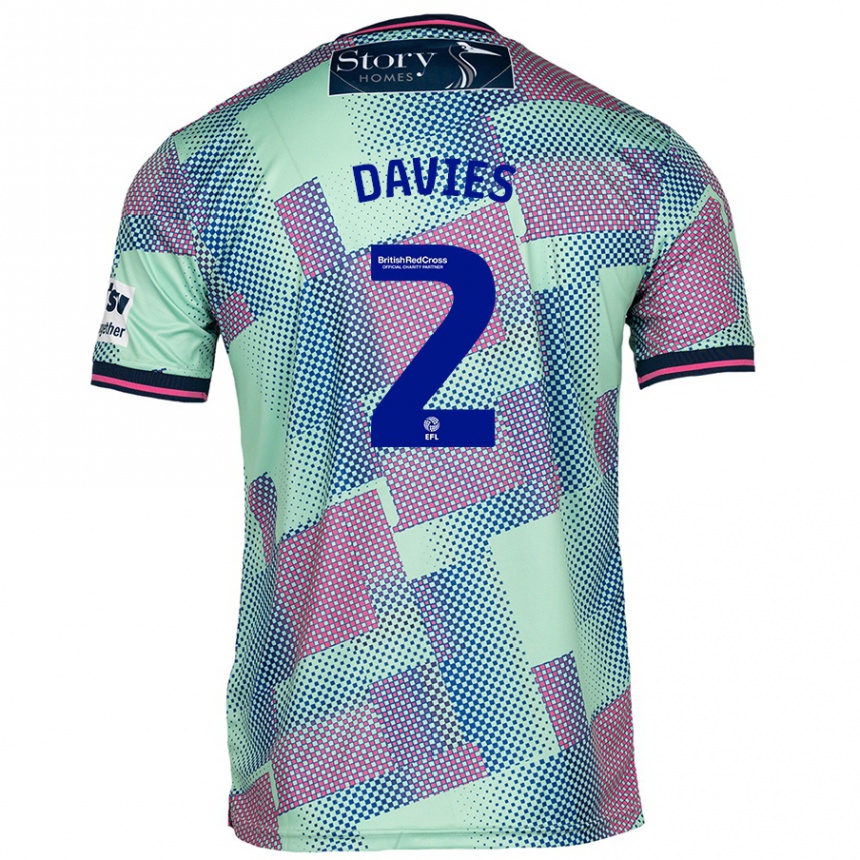 Enfant Football Maillot Archie Davies #2 Vert Tenues Extérieur 2024/25