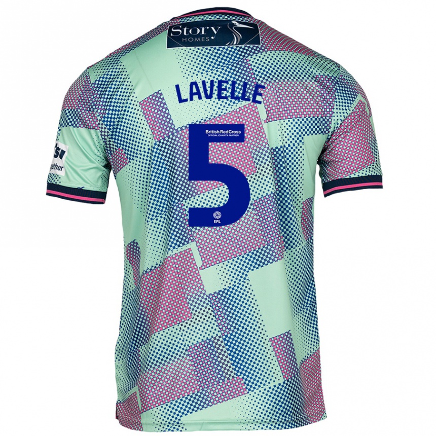 Enfant Football Maillot Sam Lavelle #5 Vert Tenues Extérieur 2024/25