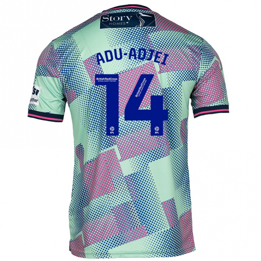 Enfant Football Maillot Daniel Adu-Adjei #14 Vert Tenues Extérieur 2024/25