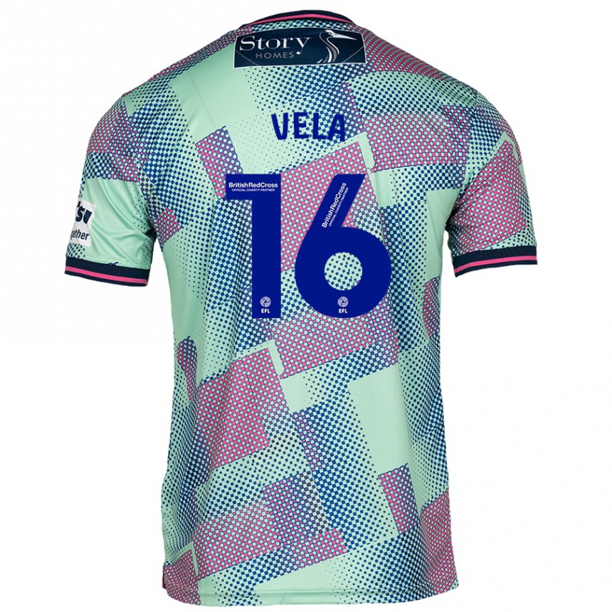 Enfant Football Maillot Josh Vela #16 Vert Tenues Extérieur 2024/25