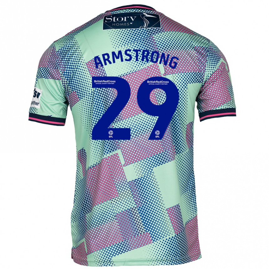 Enfant Football Maillot Luke Armstrong #29 Vert Tenues Extérieur 2024/25