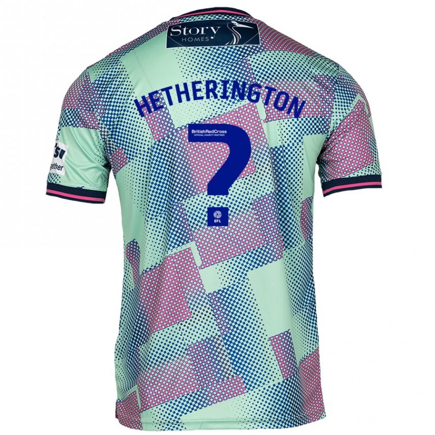 Enfant Football Maillot Sam Hetherington #0 Vert Tenues Extérieur 2024/25