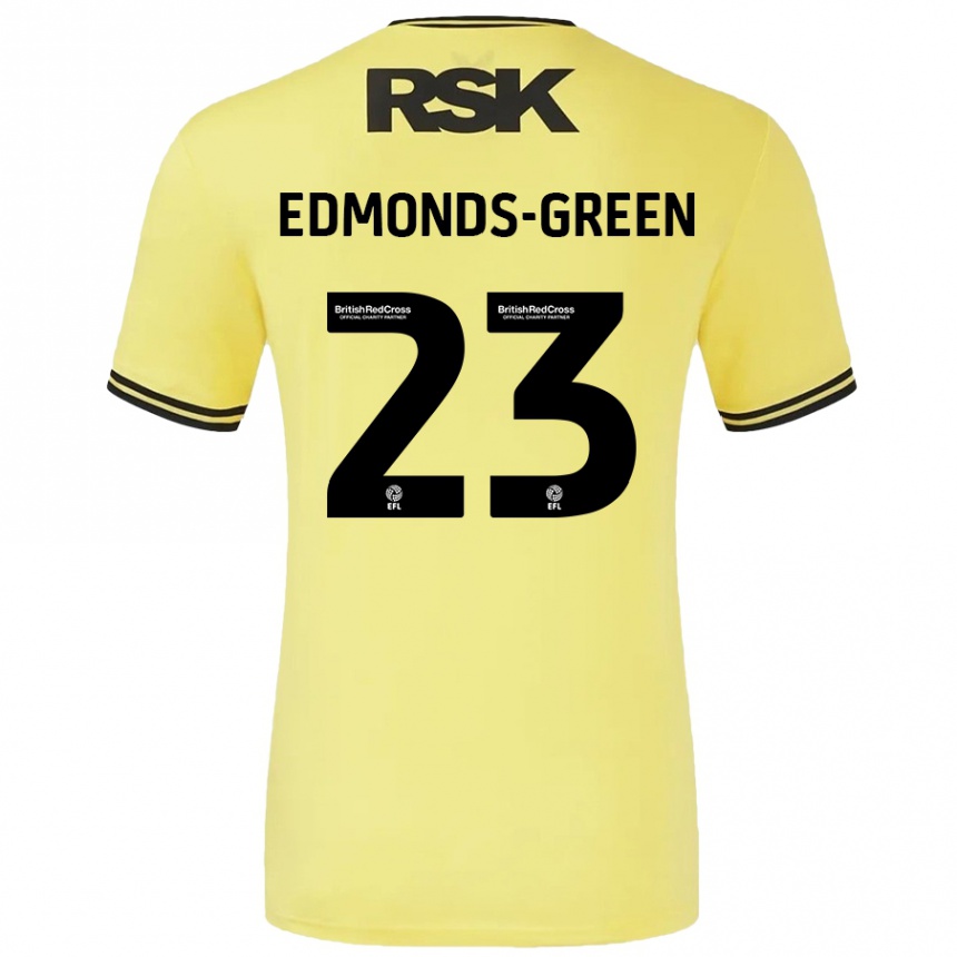 Enfant Football Maillot Rarmani Edmonds-Green #23 Jaune Noir Tenues Extérieur 2024/25