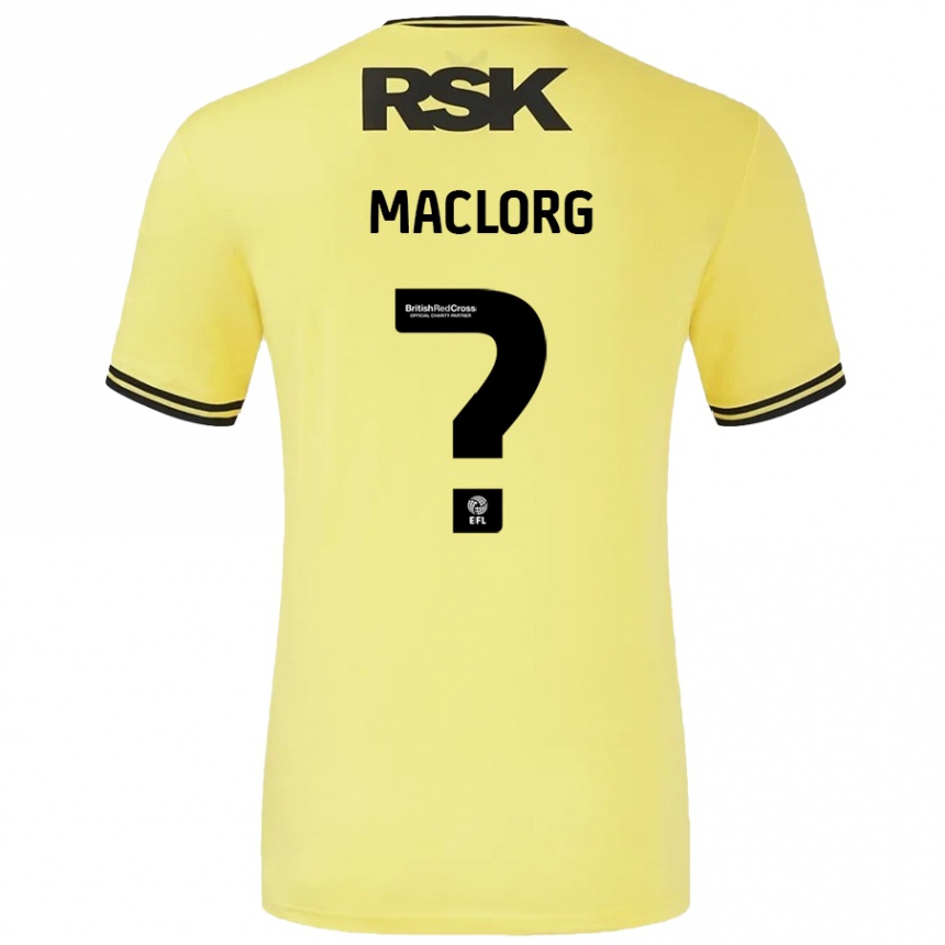 Enfant Football Maillot Lennon Maclorg #0 Jaune Noir Tenues Extérieur 2024/25