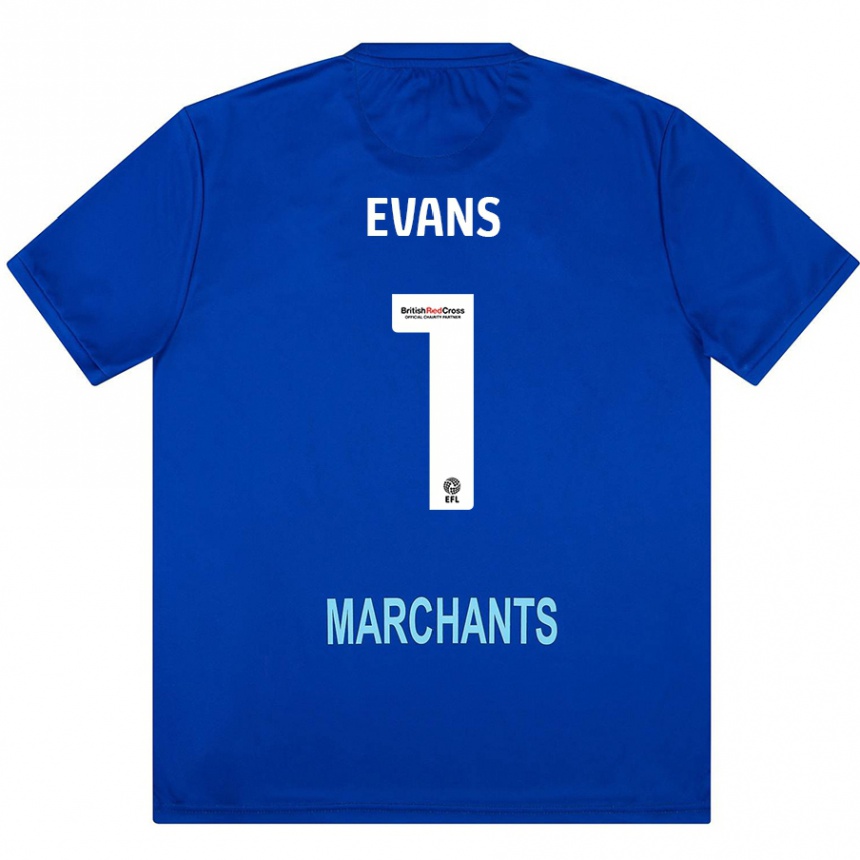 Enfant Football Maillot Owen Evans #1 Vert Tenues Extérieur 2024/25