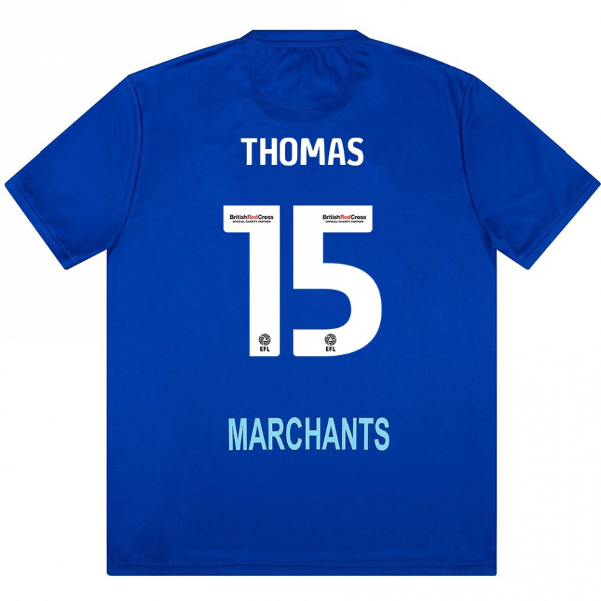 Enfant Football Maillot Jordan Thomas #15 Vert Tenues Extérieur 2024/25