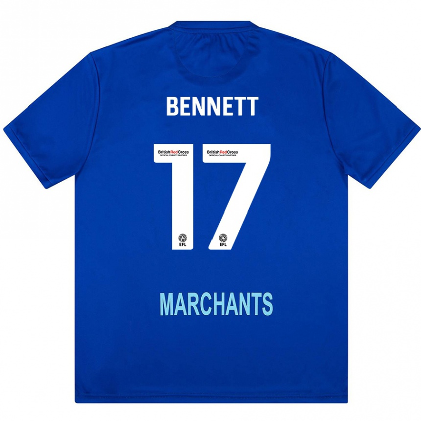 Enfant Football Maillot Scot Bennett #17 Vert Tenues Extérieur 2024/25