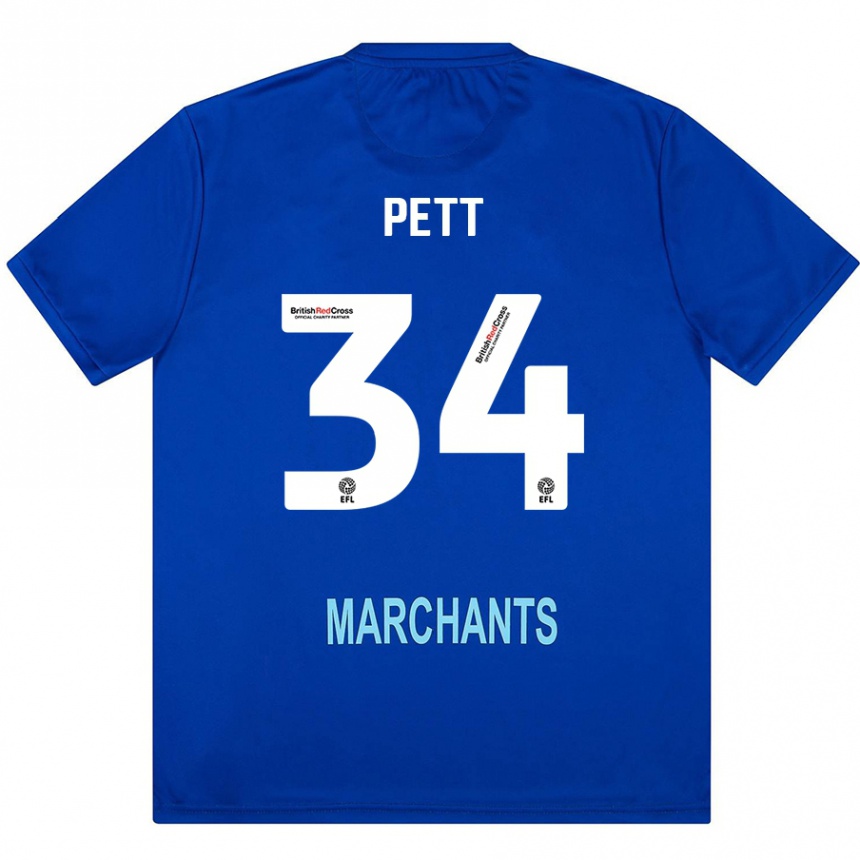 Enfant Football Maillot Tom Pett #34 Vert Tenues Extérieur 2024/25