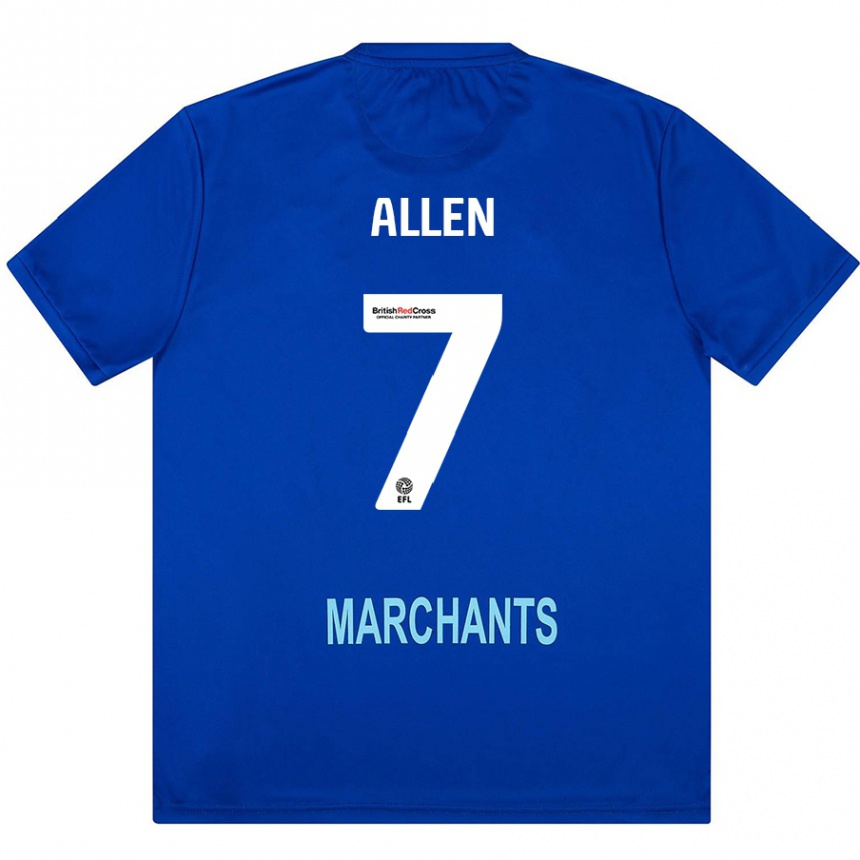 Enfant Football Maillot Emily Allen #7 Vert Tenues Extérieur 2024/25